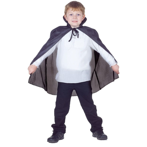 Taffeta Cape Black Child