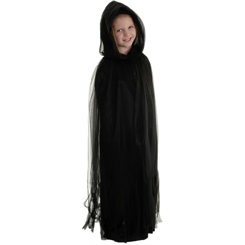 Tulle Cape Black Child