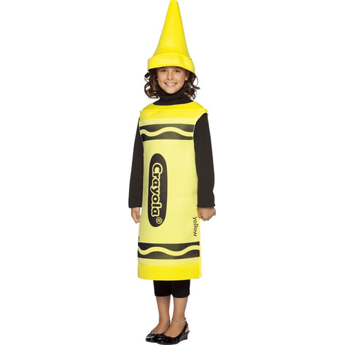 Yellow Crayola Kids Costume