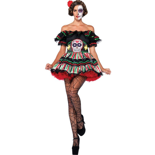 Lady Day Of The Dead Adult Costume