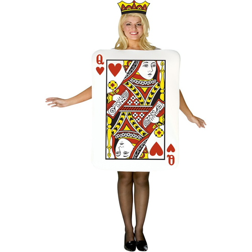 Queen Of Hearts Card Adult Costume