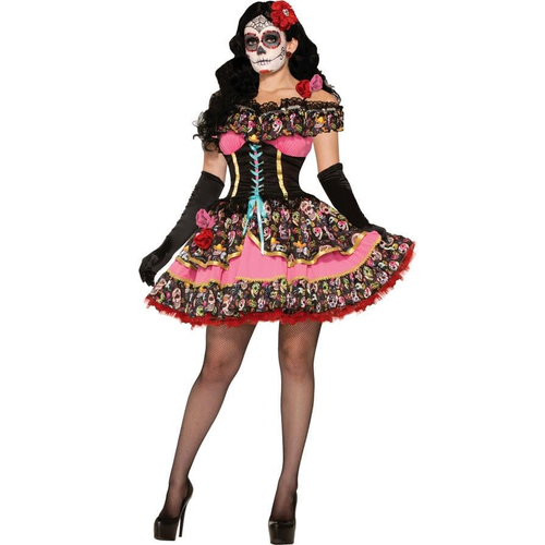 Spanish Beauty Day Of The Dead Adult Costume