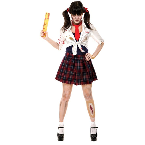 Zombie School Girl Adult Costume