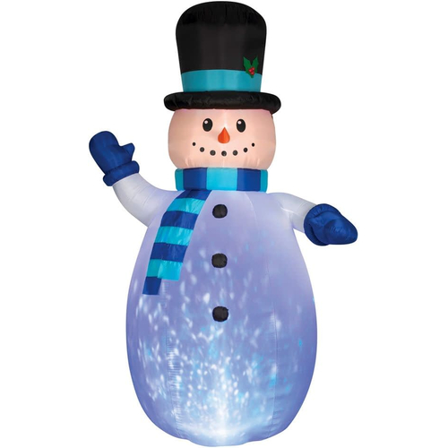 Airblown Lighted Waving Snowan