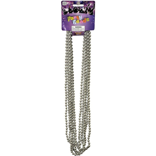 Beads 33In 7 1/2 Mm Slv