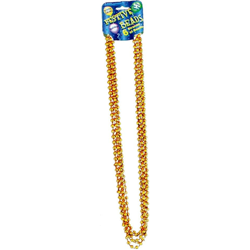 Beads 33In 7 1/2Mm Gold