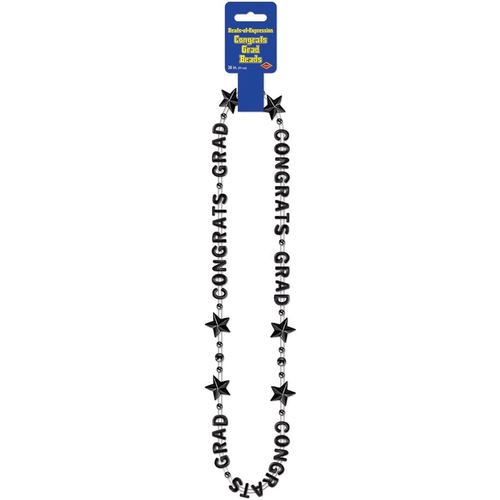Black Beads. Graduation Decorations.
