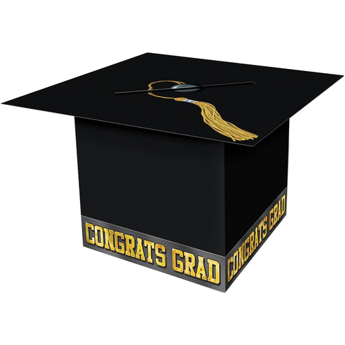Black Graduation Cap Card Box.