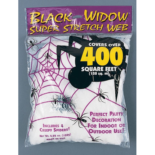 Black Widow Web 120 Gr. Webs And Cloth.