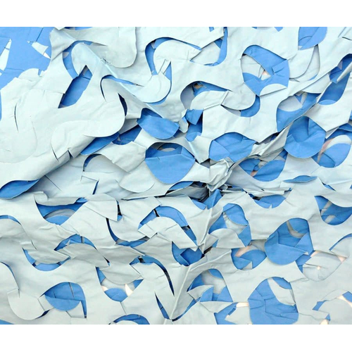 Blue And Light Blue  Crazy Camo 8X10 Ft. Webs And Cloth.