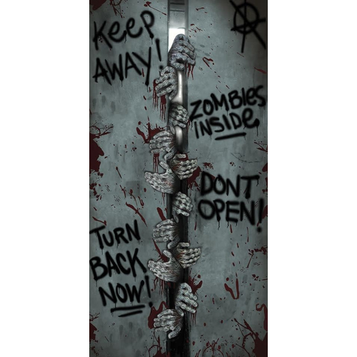 Breakout Zombies Door Cover. Walls, Doors, Windows Decoration.