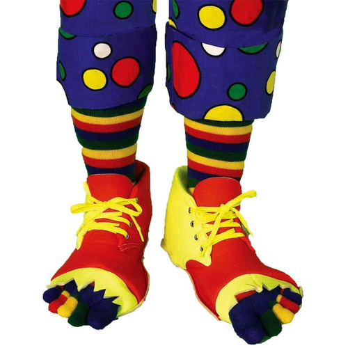 Clown Shoes And Toe Sock Set