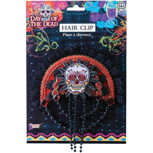 Day Of Dead Skull Hairclip