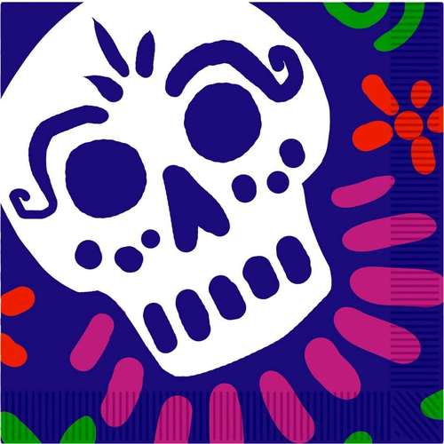 Day Of The Dead Lancheon Napkins. Table Decoration.