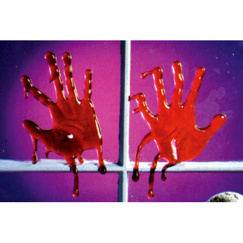Drips Of Blood Hand Style. Walls, Doors, Windows Decorations.