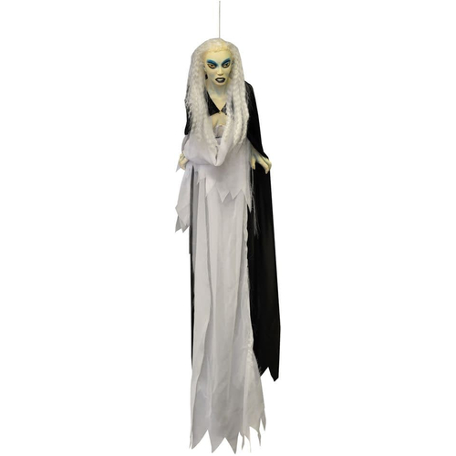 Floating White Witch 24 In. Halloween Props.
