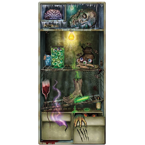 Fridge Door Cover. Walls, Doors, Windows Decoration.