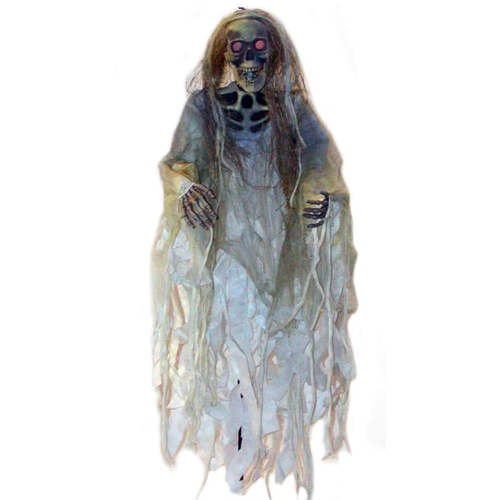 Gauzy Skeleton With Light Up Eyes