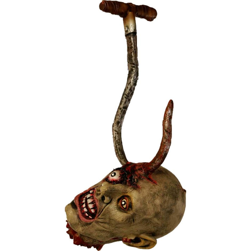 Ghoul Head On A Hook. Halloween Heads.