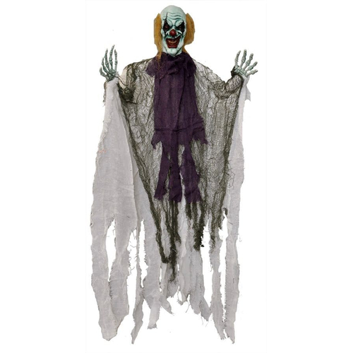 Hanging Devil Clown 36 In.  Halloween Props.