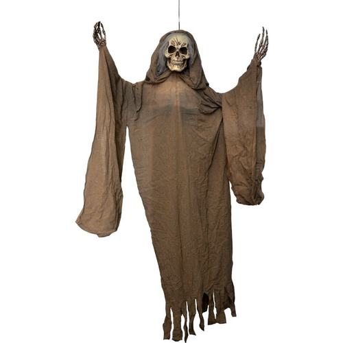 Hanging Ghoul With Light Up Eyes.  Halloween Props.
