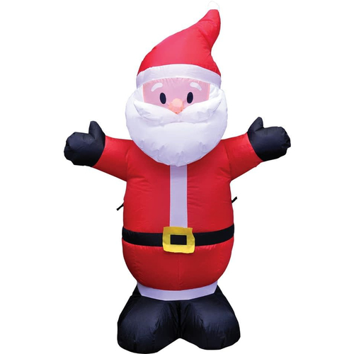 Hugging Airblown Santa