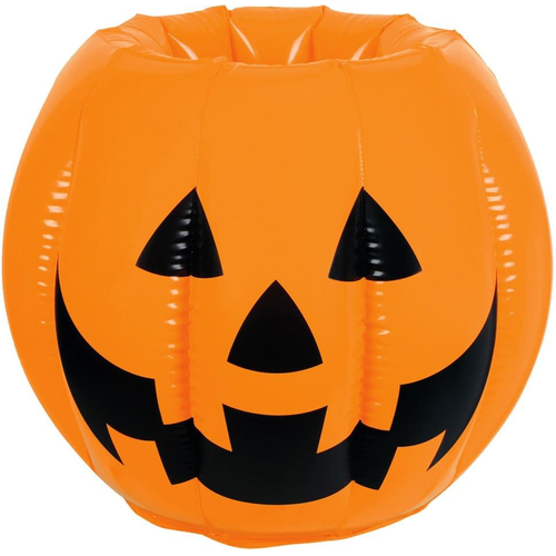 Inflatable Jack Lantern Cooler. Halloween Table Decoration.