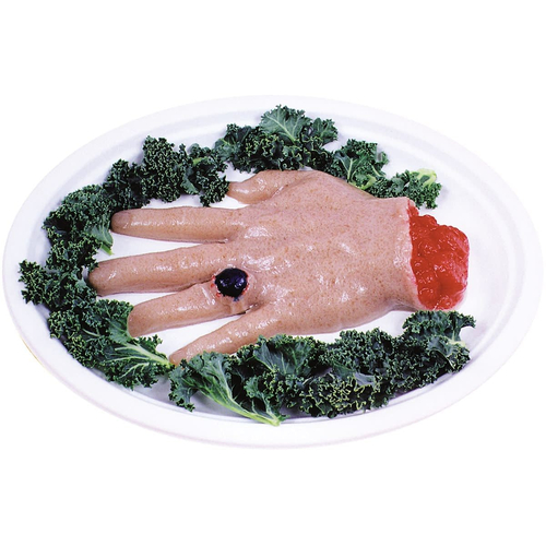 Jiggle Wiggle Hand. Halloween Table Decoration.