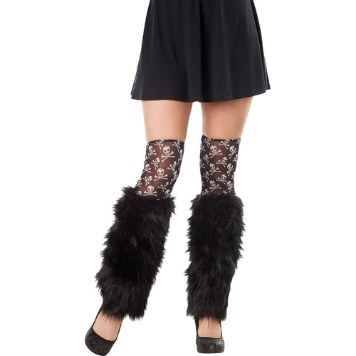Kit Leg Furries Skulls Blk/Wht