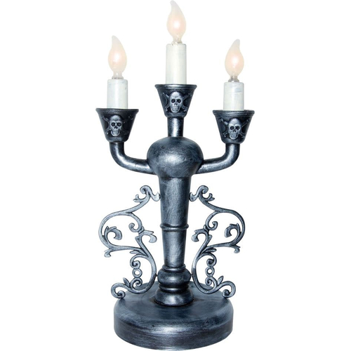 Led Silver Candelabra. Table Decoration.