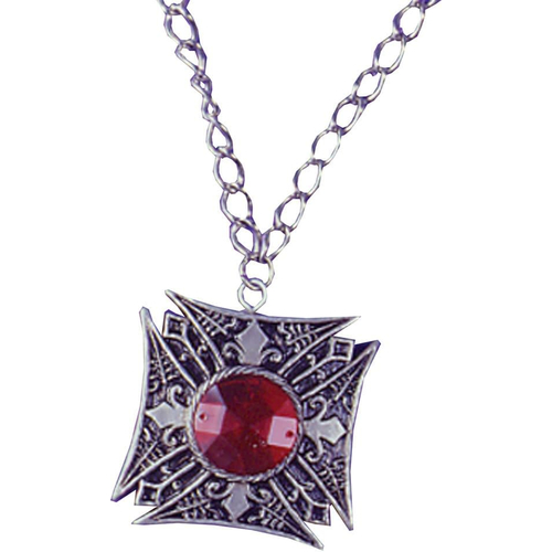 Medallion Vampire Red Gem