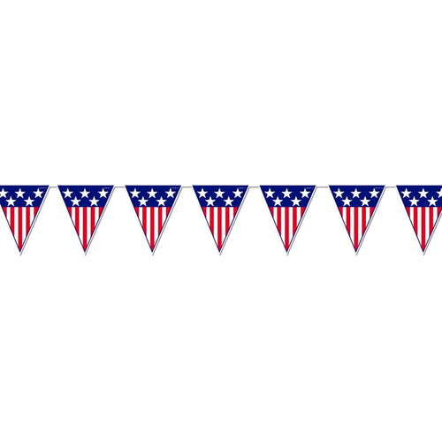 Patriotic Pennant Banner.