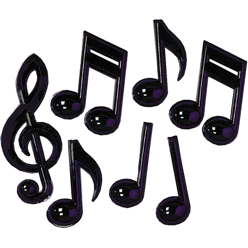 Plastic Music Notes.