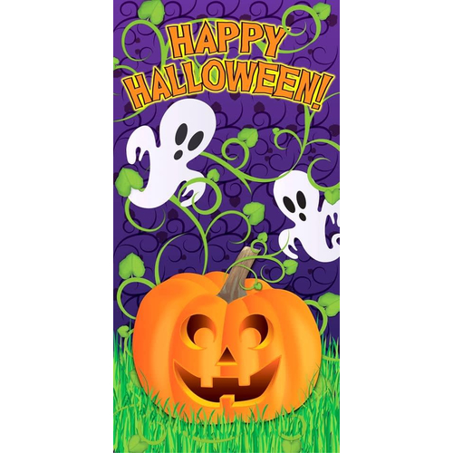 Pumpkin Vines Door Cover. Walls, Doors, Windows  Halloween Decorations.