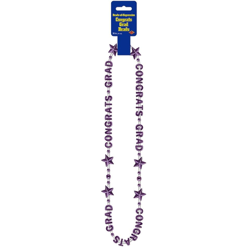 Purple Beads. Graduation Decorations.