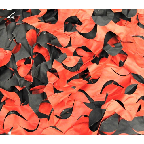 Red And Black Crazy Camo 8X10 Ft. Webs And Cloth.