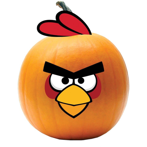 Red Angry Bird Push-In. Halloween  Decoration.
