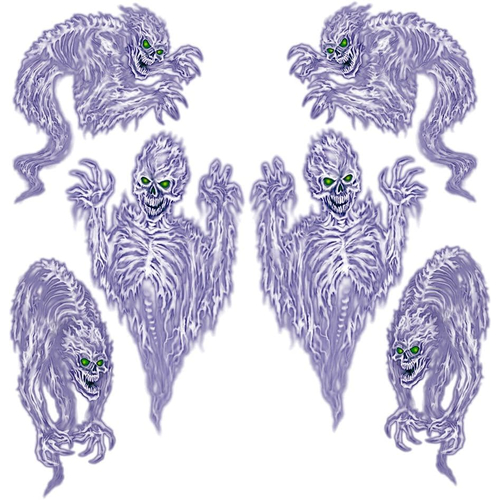 Scary Spirit Props. Walls, Doors, Windows Halloween Decorations.