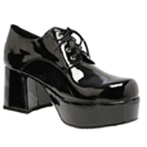 Shoe Platform Blk Pat Men Lg