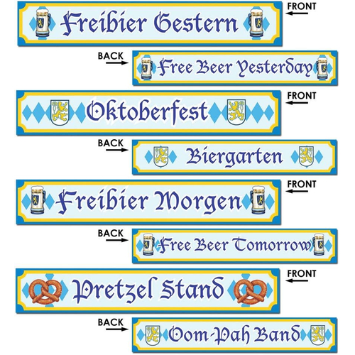 Sign Cutouts Form Oktoberfest.