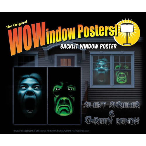 Silent Shrieker And Green Demon. Walls, Doors, Windows Decoration.