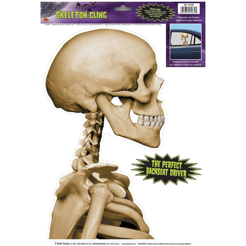 Skeleton Car Cling