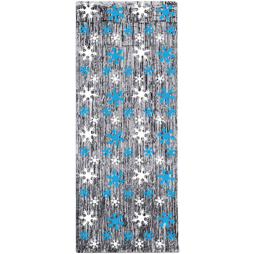 Snowflake Curtain. Holiday Decorations.