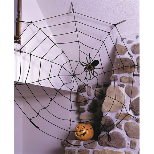 Spider Web 9 Ft Rope Black. Webs And Cloth.