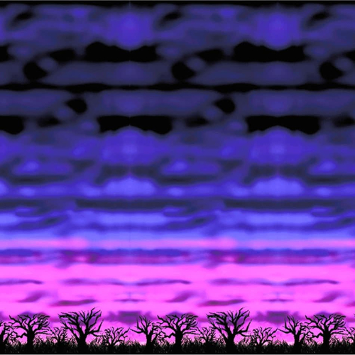 Spooky Sky Backdrop. Walls, Doors, Windows Halloween Decorations.