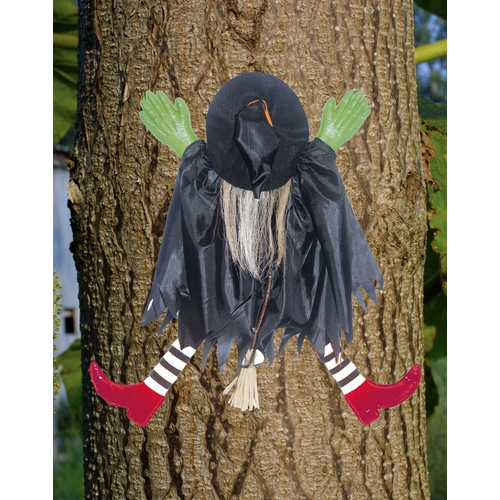 Tree Trunk Witch. Halloween Props.