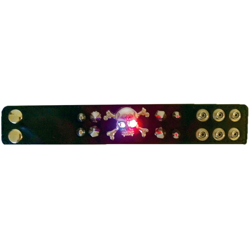 Wristband Skull Cross Light Up