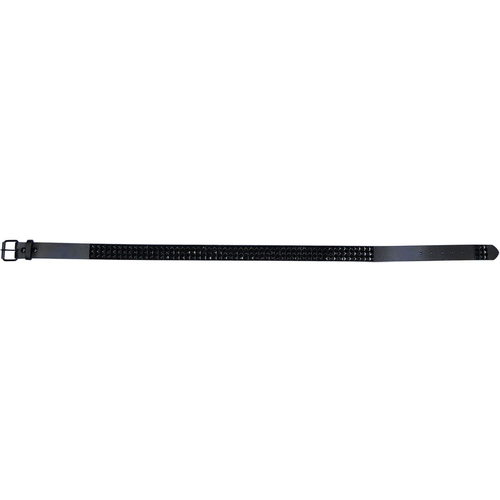 Belt 3 Rows Black Studs Lg
