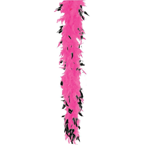 Boa Feather 40 Hot Pk Blk Tip
