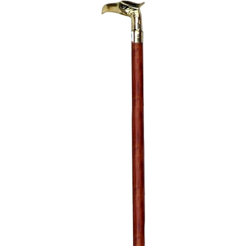 Cane Wooden Brass Eagle